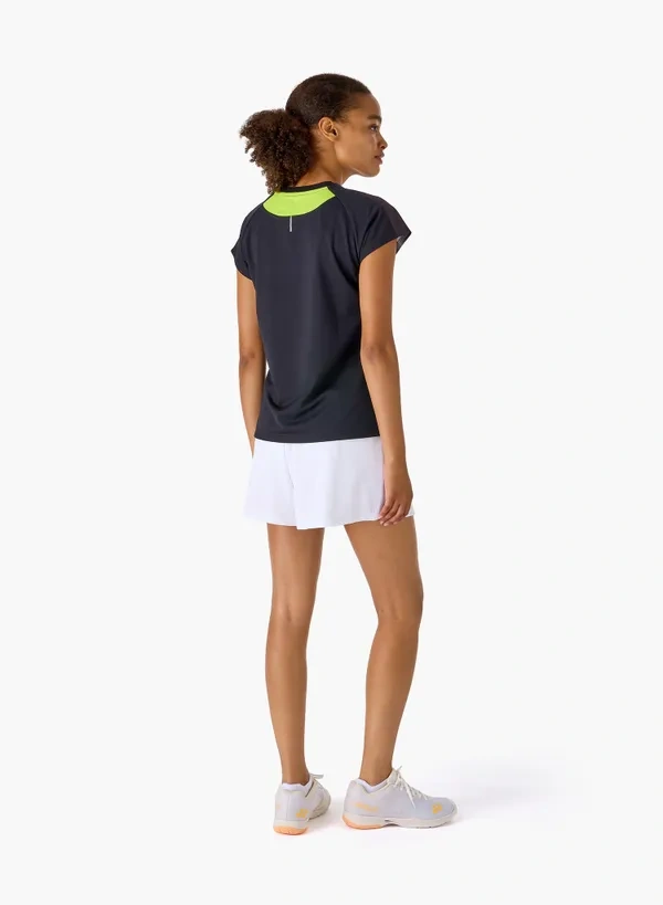 Yonex 20939YX WOMENS CREW NECK SHIRT black color made in Japan