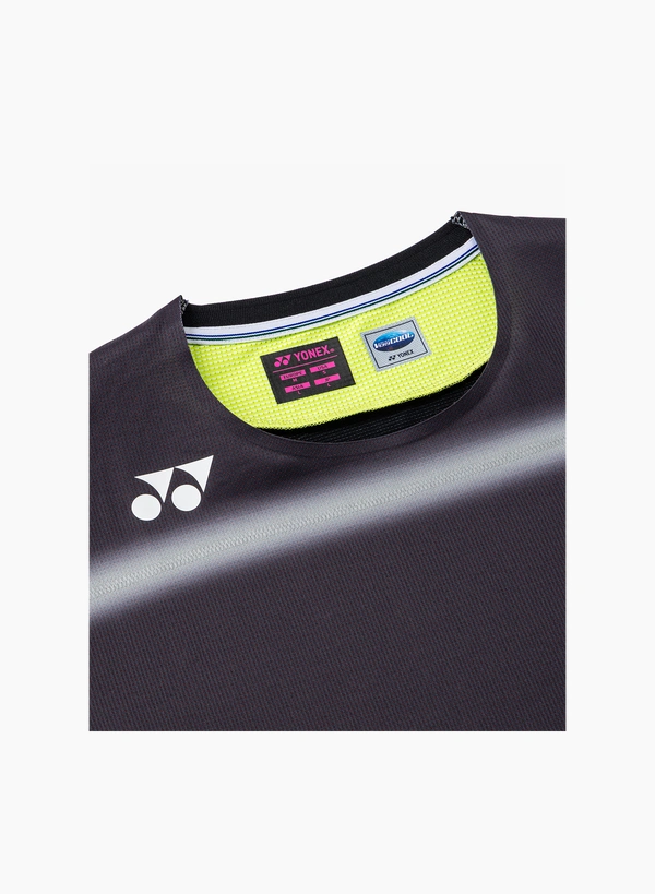 Yonex 20939YX WOMENS CREW NECK SHIRT black color made in Japan