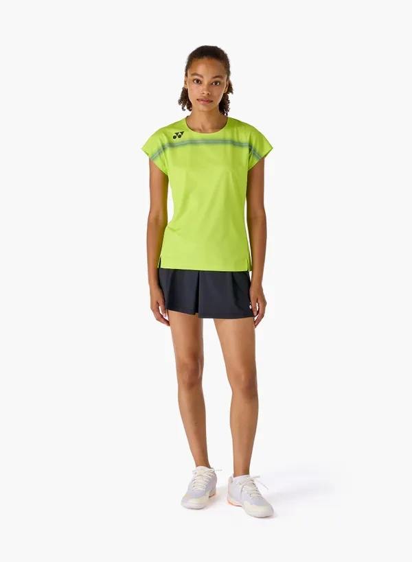 Yonex 20939YX WOMENS CREW NECK SHIRT Fresh Lime color made in Japan