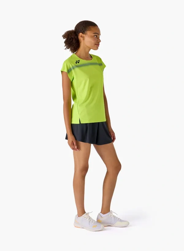 Yonex 20939YX WOMENS CREW NECK SHIRT Fresh Lime color made in Japan