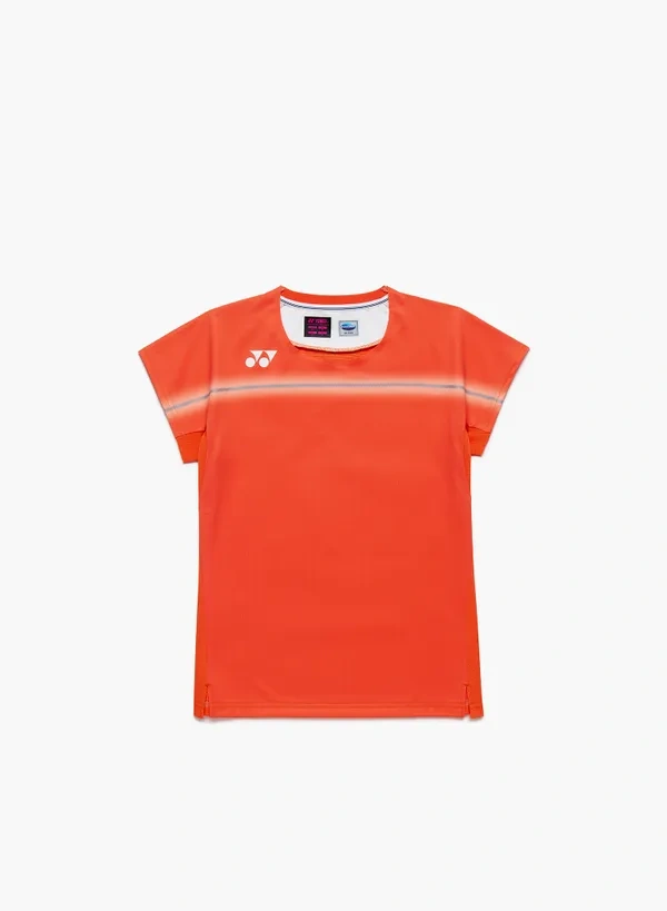 Yonex 20939YX WOMENS CREW NECK SHIRT Cyber Orange color made in Japan