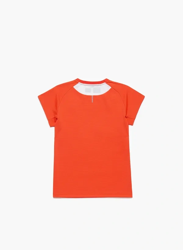 Yonex 20939YX WOMENS CREW NECK SHIRT Cyber Orange color made in Japan
