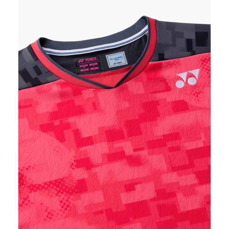 YONEX 21000YX WOMENS CREW NECK SHIRT Coral Red  made in Japan