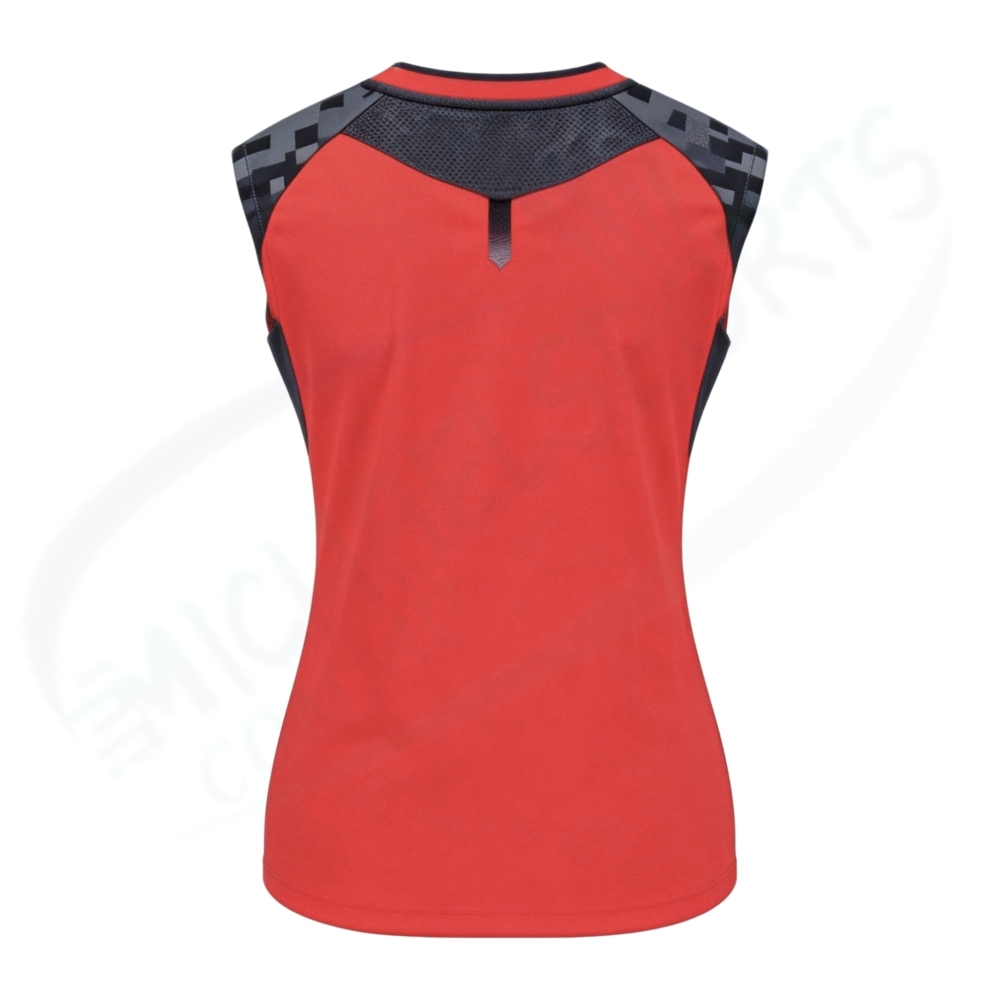 YONEX 21001YX WOMENS Sleeveless top Coral Red color  made in Japan