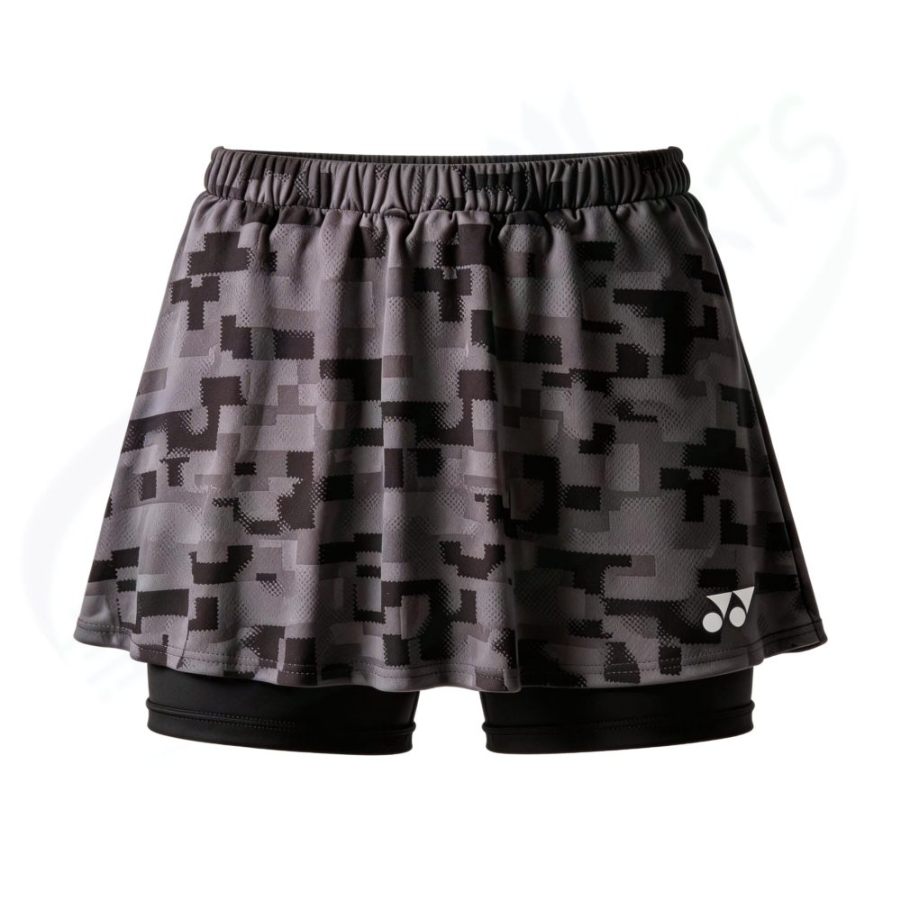 YONEX 26208YX WOMENS SKIRT (WITH INNER SHORTS)Ash Gray color  made in Japan