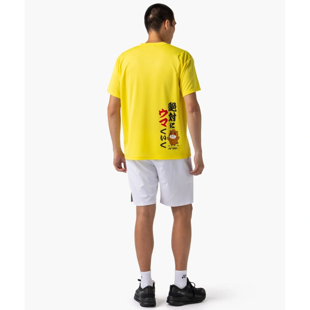 YONEX Uniex Dry Limited T-shirt 16891Y Flash Yellow color made in Japan