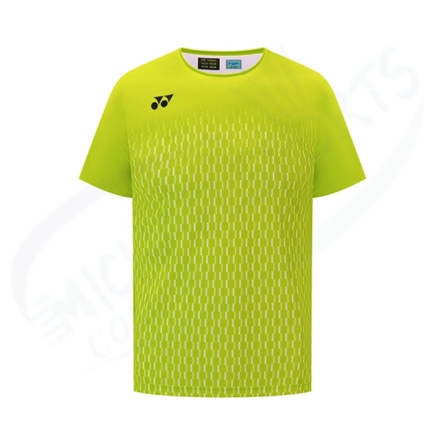 Yonex 10713EX Mens Crew Neck  Shirt Fresh Lime color