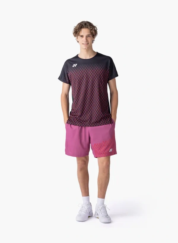 Yonex 10713EX Mens Crew Neck  Shirt Black color