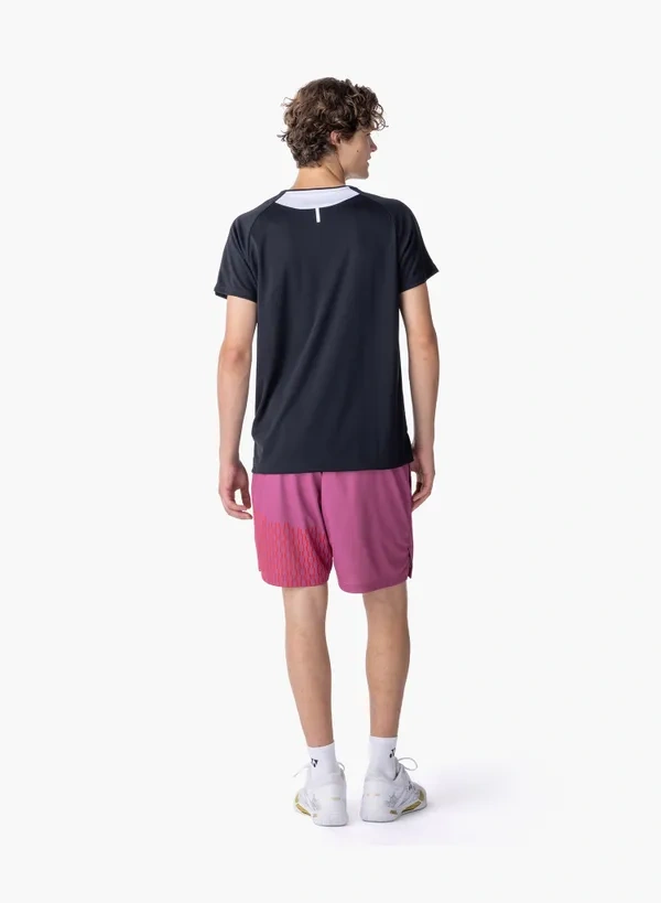 Yonex 10713EX Mens Crew Neck  Shirt Black color
