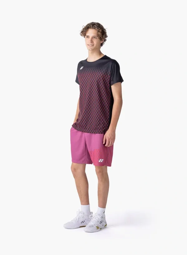 Yonex 10713EX Mens Crew Neck  Shirt Black color