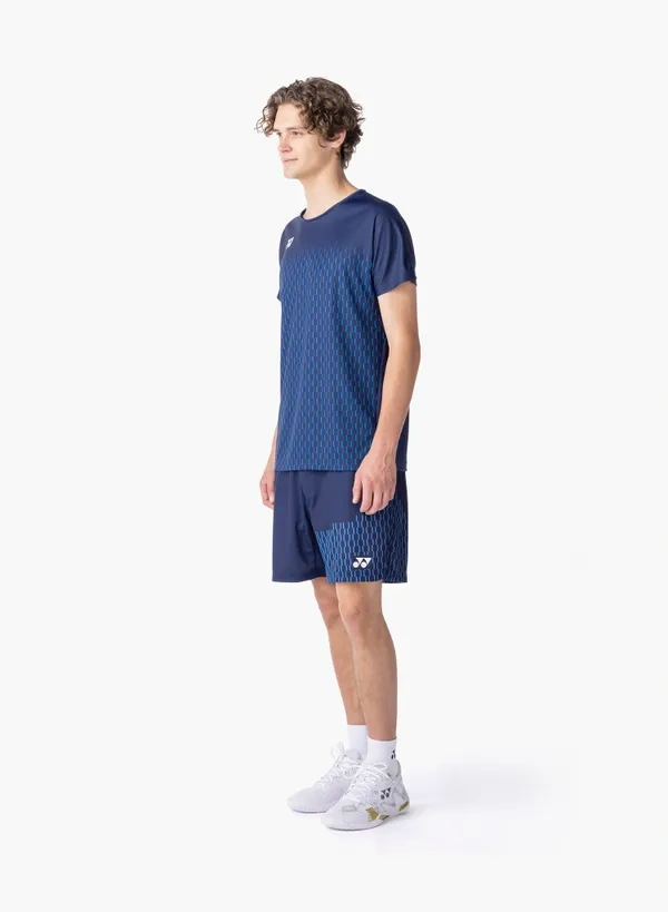 Yonex 10713EX Mens Crew Neck  Shirt Dark Navy color