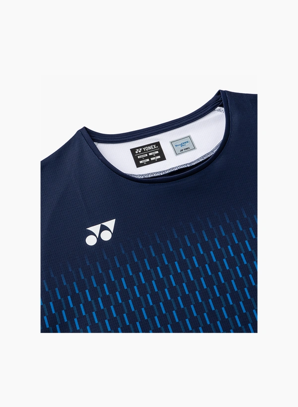 Yonex 10713EX Mens Crew Neck  Shirt Dark Navy color