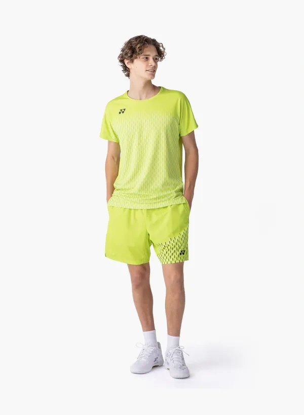 Yonex 10713EX Mens Crew Neck  Shirt Fresh Lime color