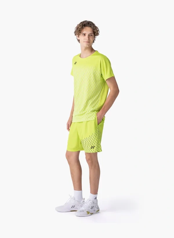Yonex 10713EX Mens Crew Neck  Shirt Fresh Lime color