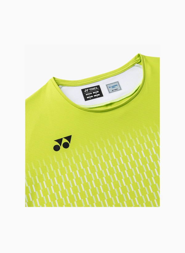 Yonex 10713EX Mens Crew Neck  Shirt Fresh Lime color