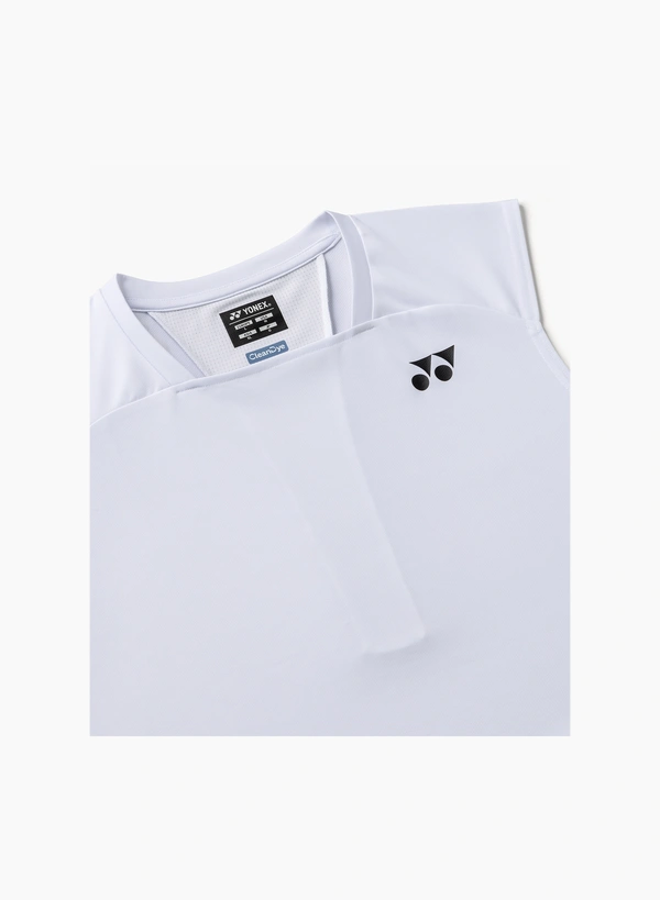 YONEX 10724Y UNISEX SLEEVELESS TOP WHITE COLOR