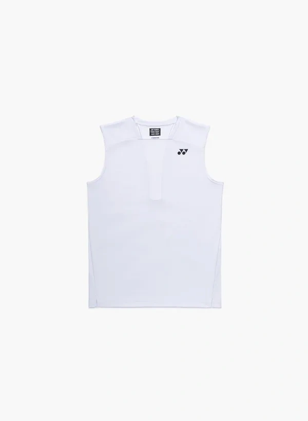 YONEX 10724Y UNISEX SLEEVELESS TOP WHITE COLOR