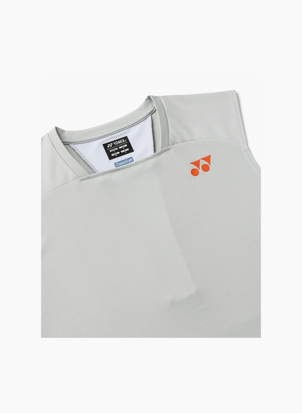 YONEX 10724Y UNISEX SLEEVELESS TOP Silver Gray COLOR