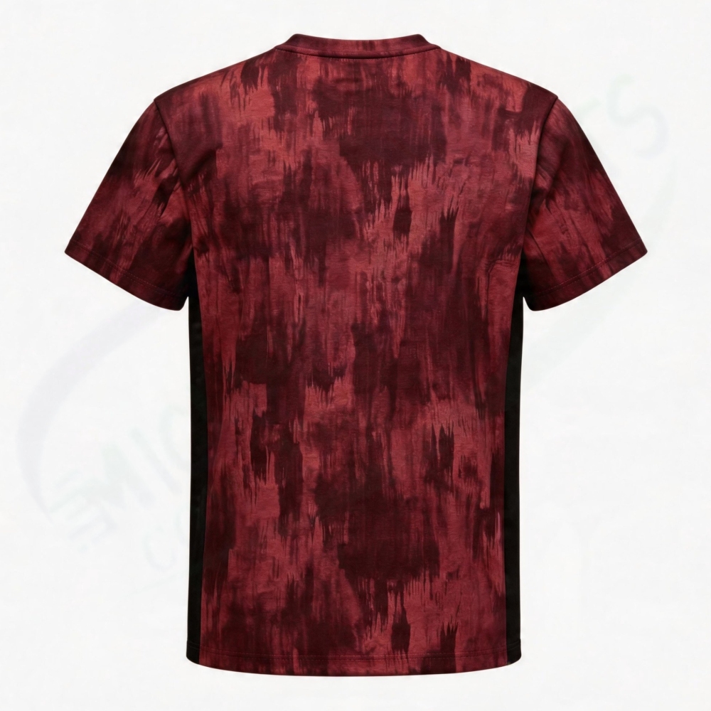 YONEX 10741Y UNISEX CREW NECK SHIRT DEEP RED color made in Japan