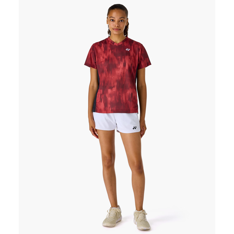 YONEX Women's game shirt.20984 Deep Red color , made in Japan , delivery free