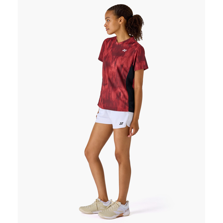 YONEX Women's game shirt.20984 Deep Red color , made in Japan , delivery free