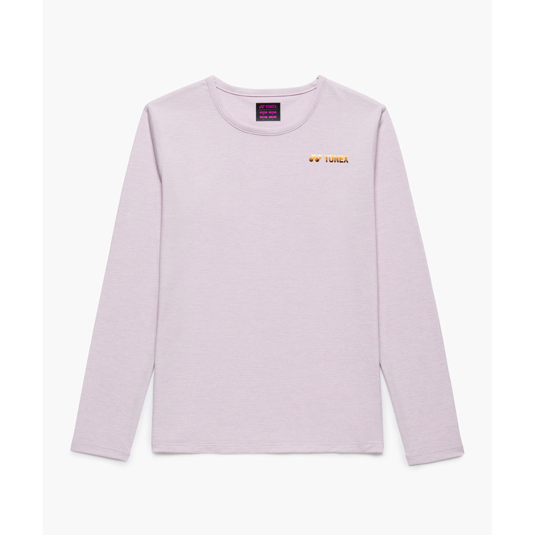 YONEX Women's Long Sleeve T-Shirt.16885 Color:Smoke Pink