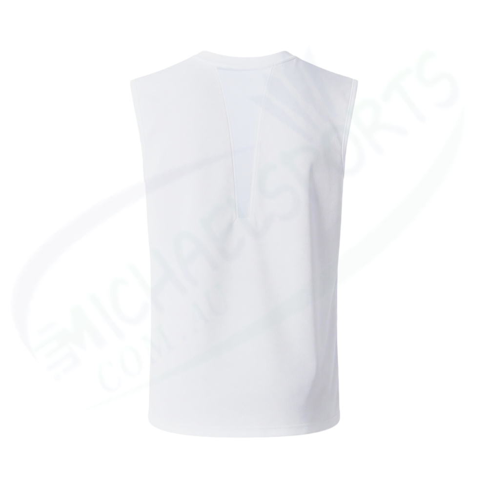 YONEX 10724Y UNISEX SLEEVELESS TOP WHITE COLOR