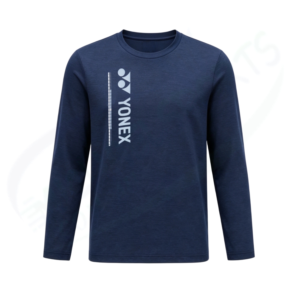 YONEX Unisex Long Sleeve T-shirt.16883 Dark Navy color