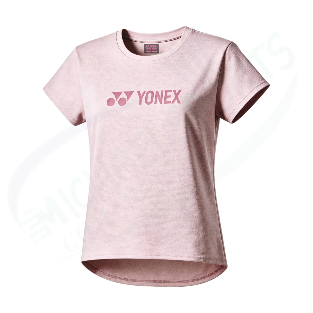 YONEX Women's Dry T-shirt.16884 Smoke Pink color