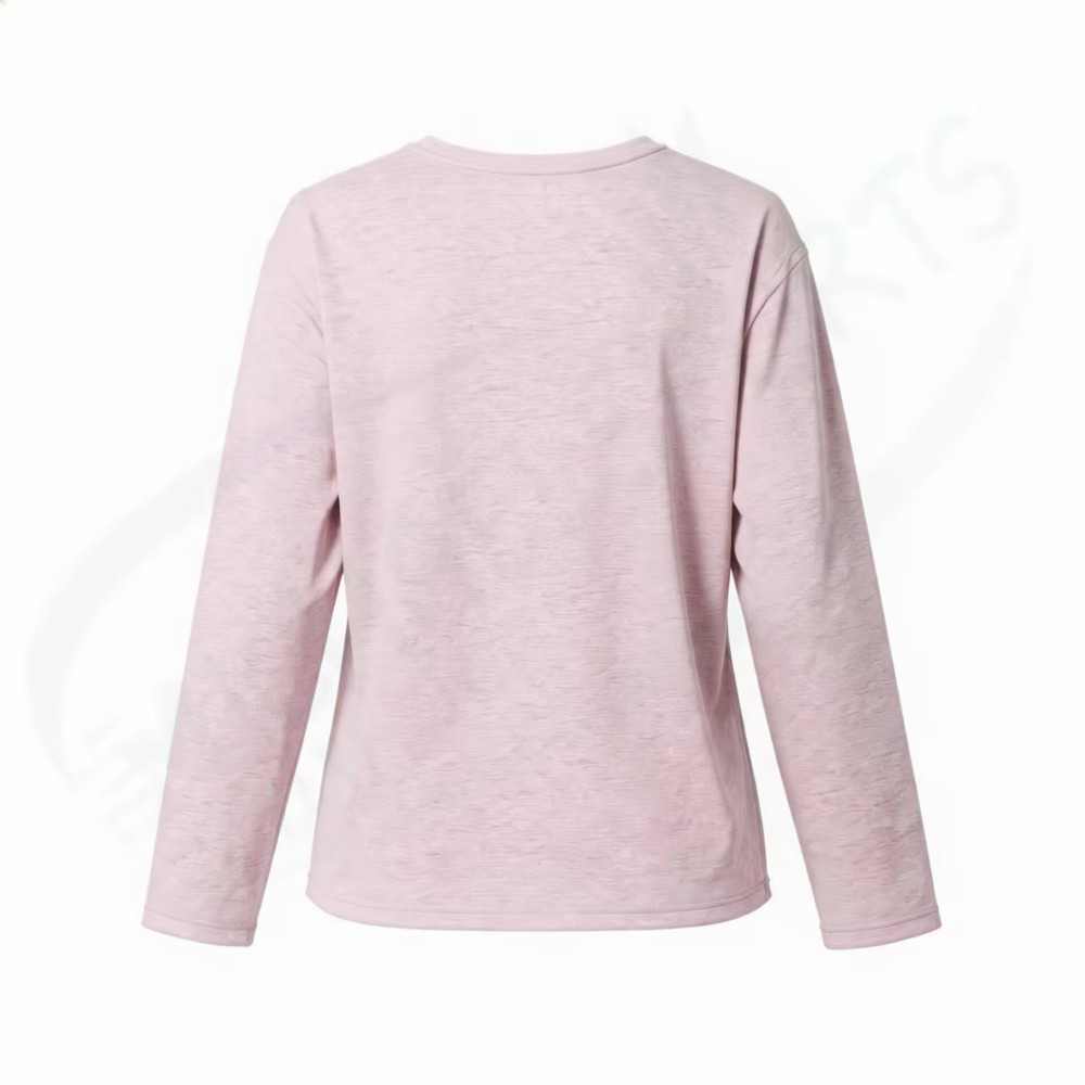 YONEX Women's Long Sleeve T-Shirt.16885 Color:Smoke Pink