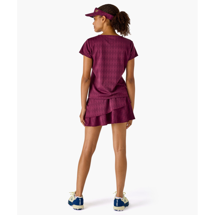 YONEX Women's game shirt.20973 Color:Dark wine MADE IN JAPAN