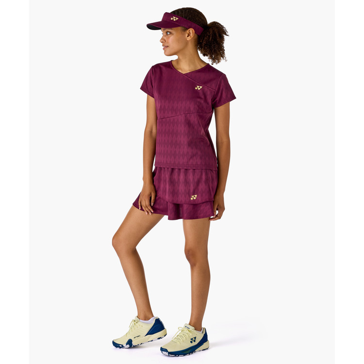 YONEX Women's game shirt.20973 Color:Dark wine MADE IN JAPAN