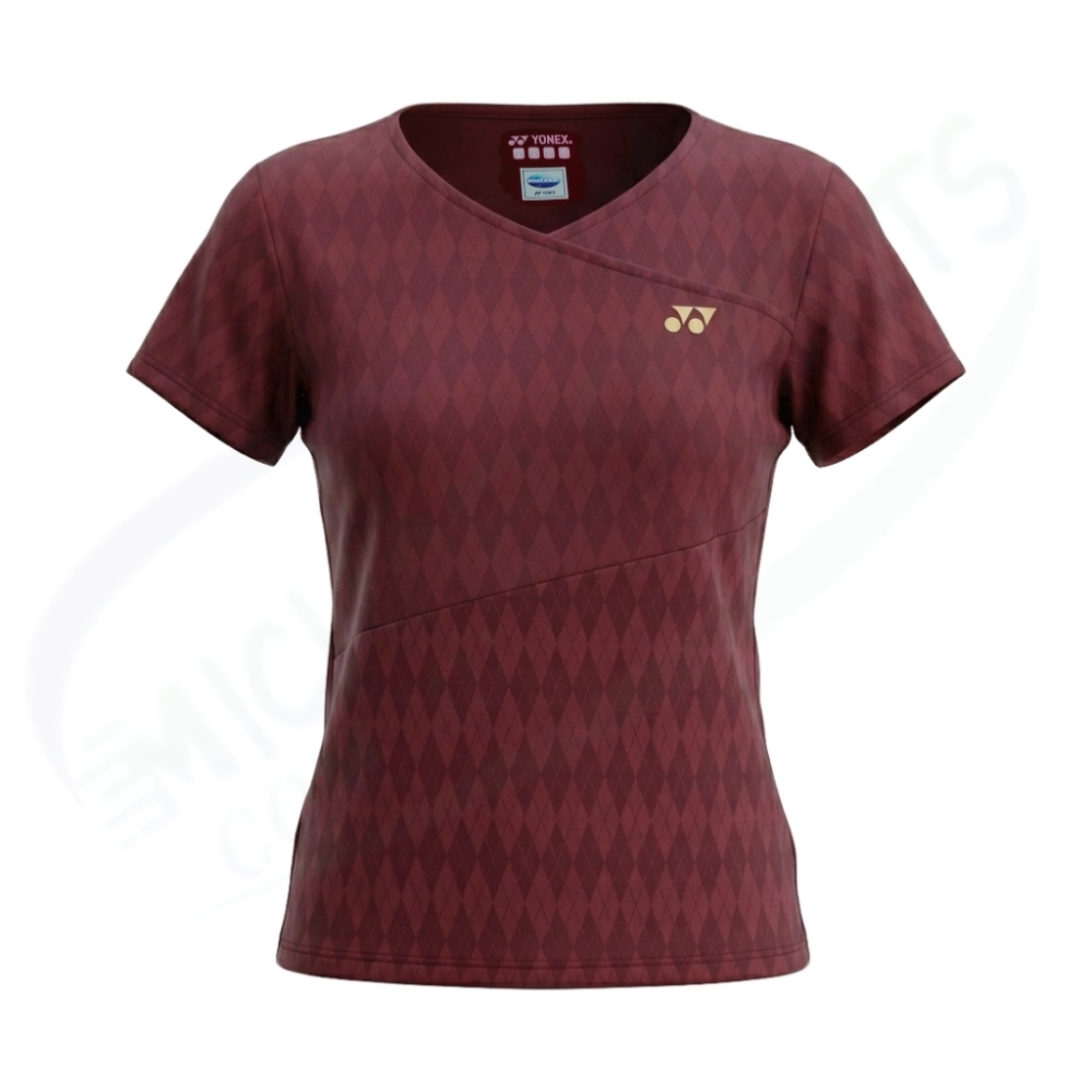 YONEX Women's game shirt.20973 Color:Dark wine MADE IN JAPAN