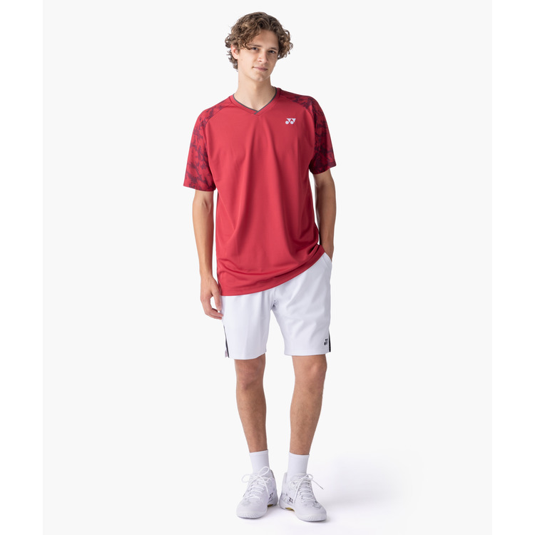 YONEX Unigame Shirt.10742 Color:Deep Red