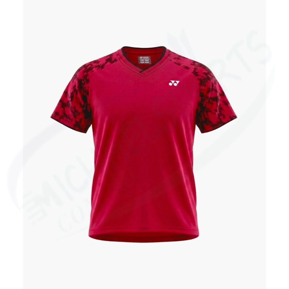 YONEX Unigame Shirt.10742 Color:Deep Red