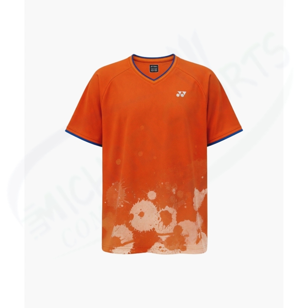 YONEX Badminton/ Tennis Sports Shirt 10743 Dark Navy UNISEX Color:Orange