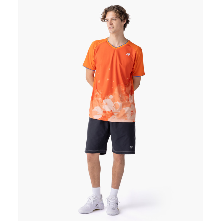 YONEX Badminton/ Tennis Sports Shirt 10743 Dark Navy UNISEX Color:Orange
