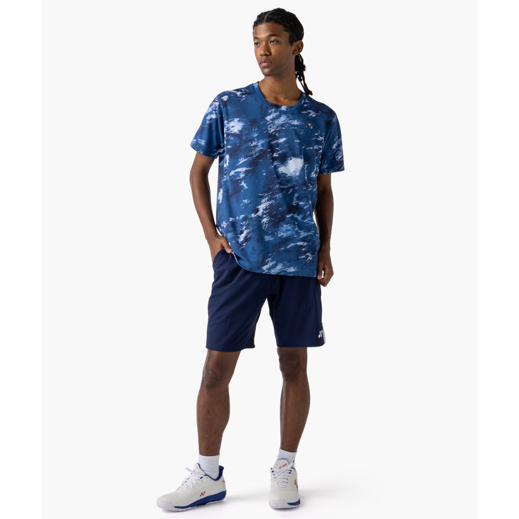 YONEX Unisex knit shorts.15255 Color:Navy Blue