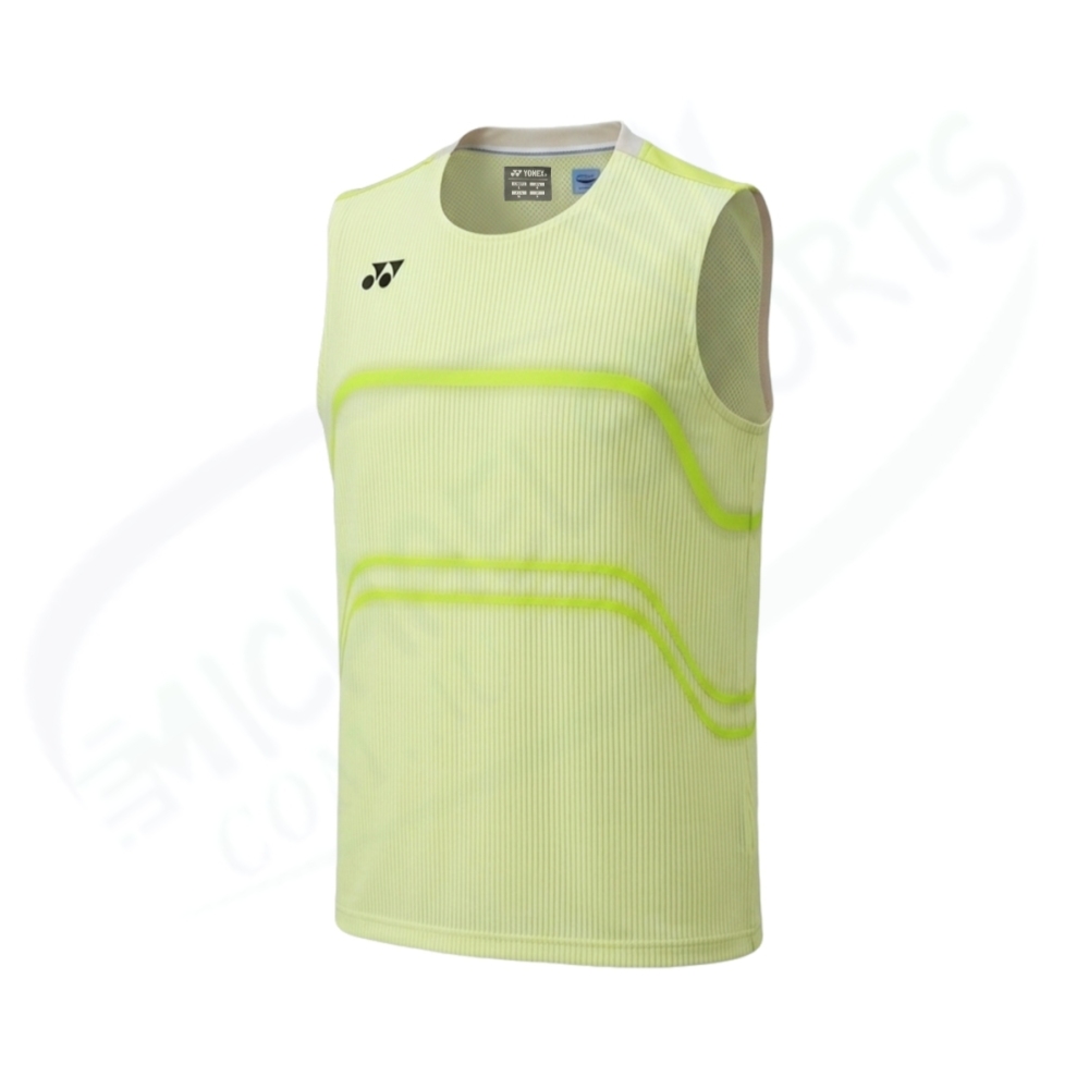 YONEX 10714 MEN'S SLEEVELESS TOP-FRESH LIME made in Japan