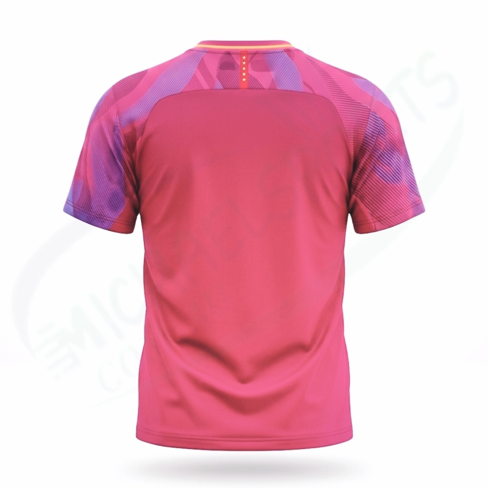 YONEX 10733YX Mens Crew Neck Shirt-Magenta color made in Japan
