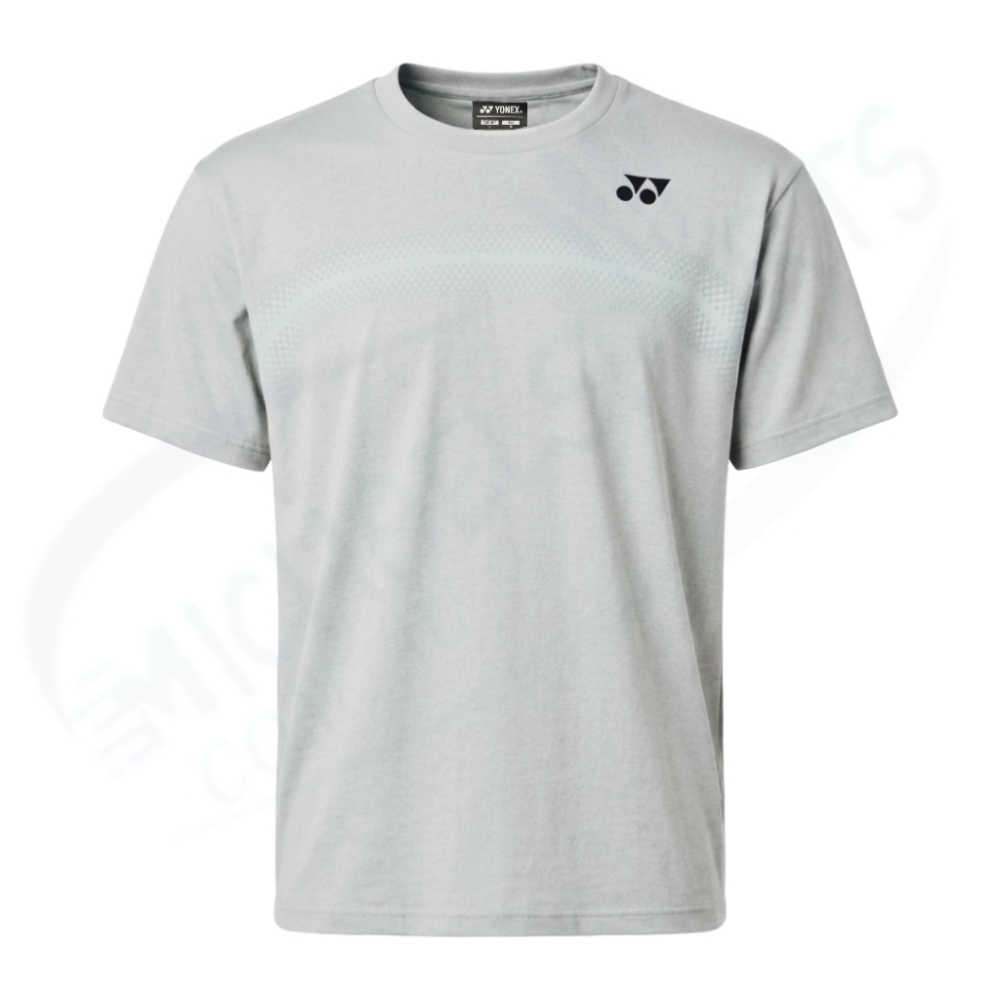 YONEX 16839EX Unisex T-Shirt Silver Gray color（full cotton)