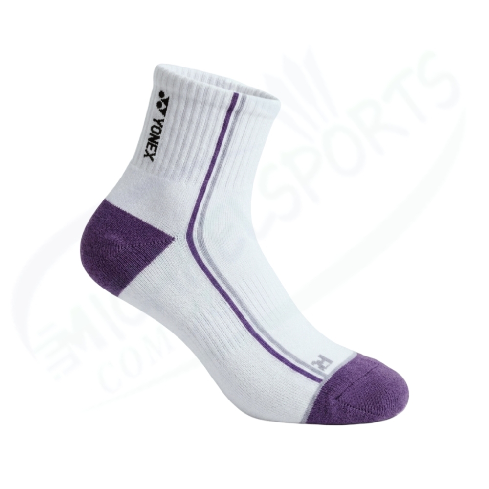 Yonex Men's Ankle Socks.19262Y Color:White/Purple (115)