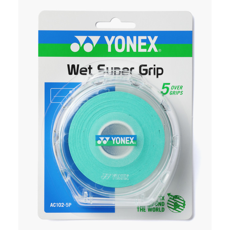 YONEX Wet super grip. AC102-5P MINT COLOR made in Japan