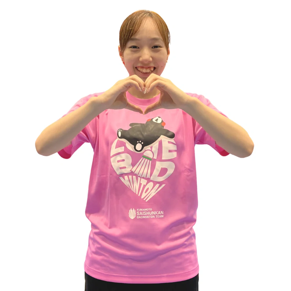 Heart T-shirt Kumamon ver. ( Pink)