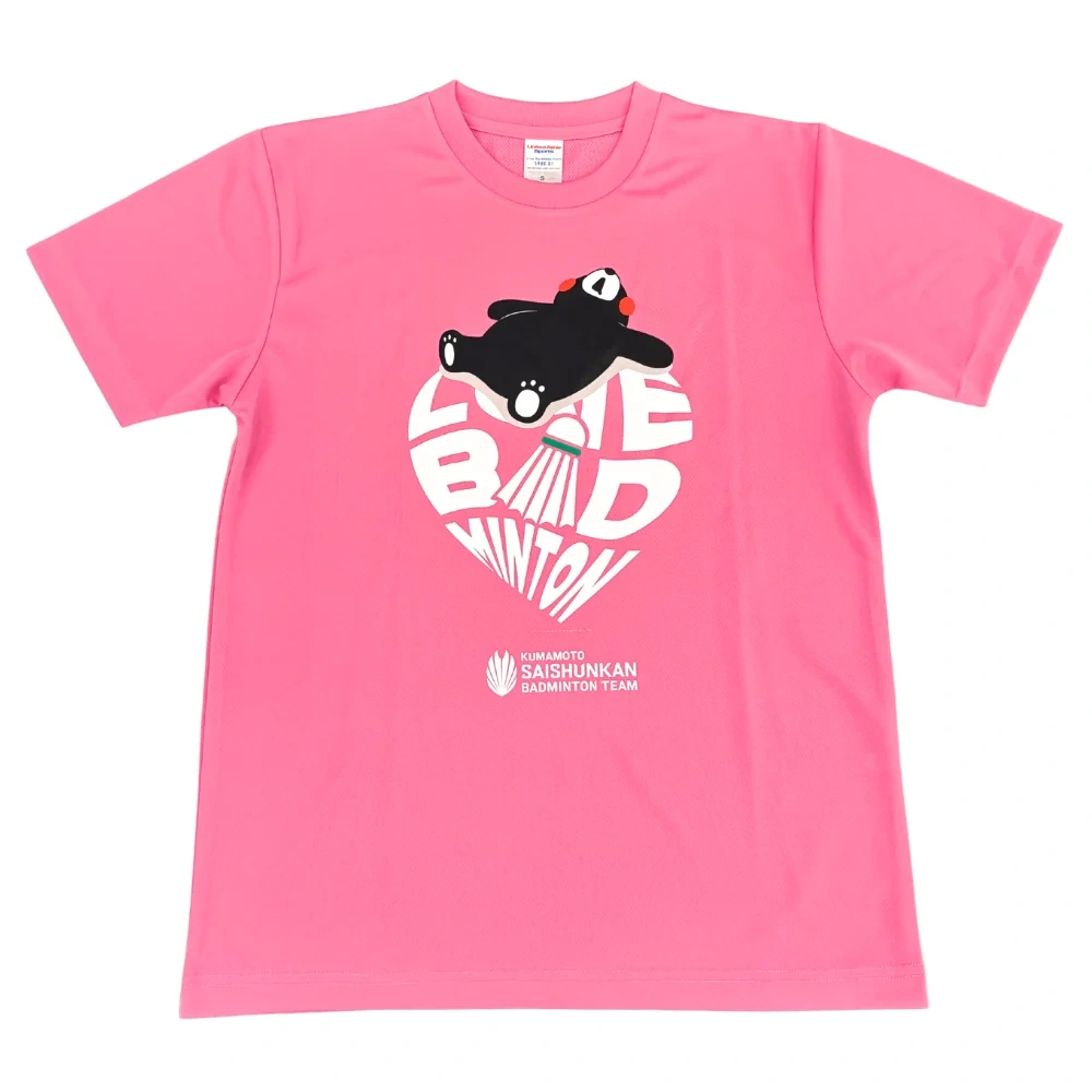 Heart T-shirt Kumamon ver. ( Pink)