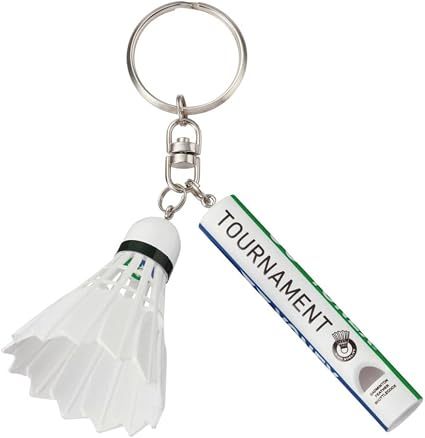 YONEX Key Chain Badminton Shuttlecock Type with Whistle(Acg1016a) White