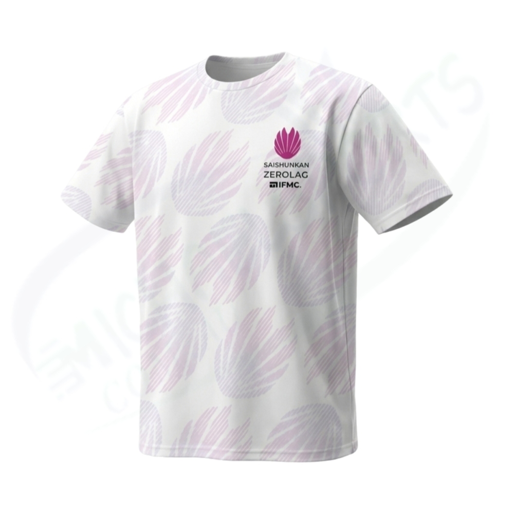 [ZEROLAG] Ifmic Processing Performance Wear Contact Cold Sensation Full Print Logo T-shirt (White)