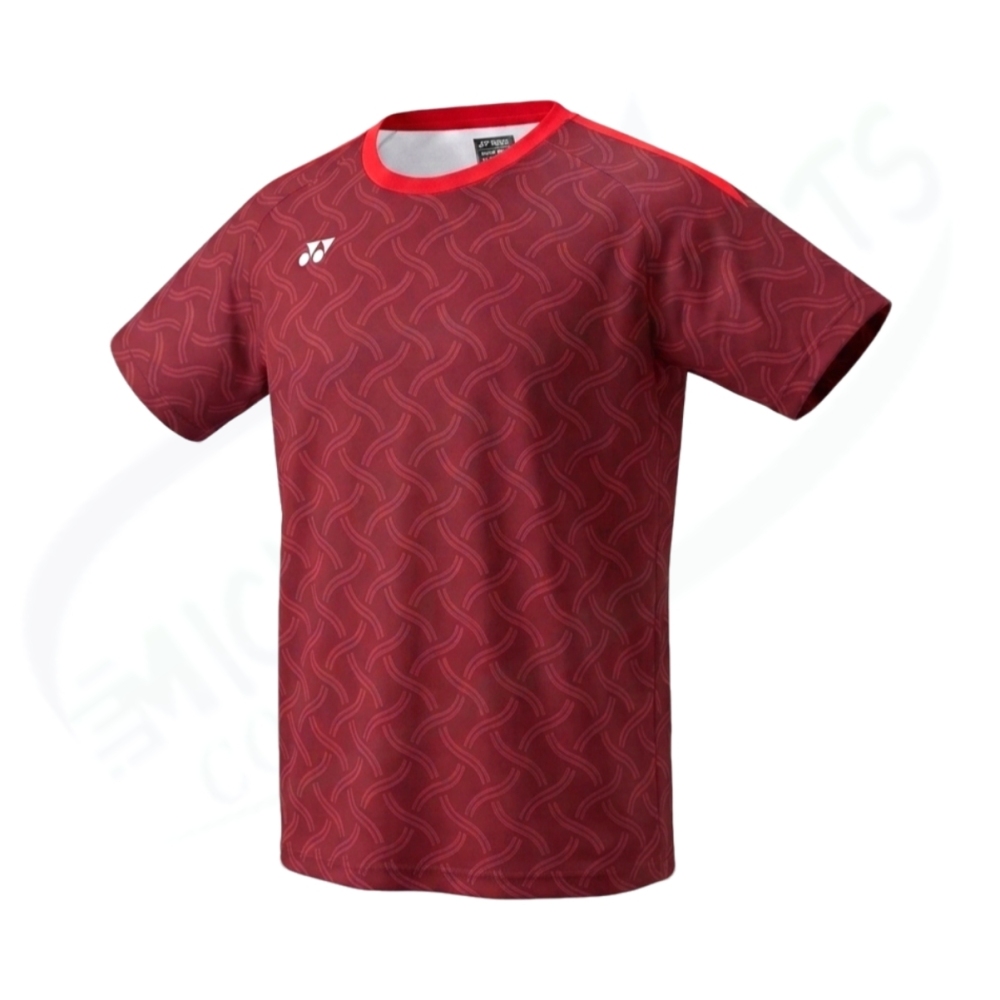 YONEX 16864EX UNISEX T-SHIRT-Smoke Red COLOR