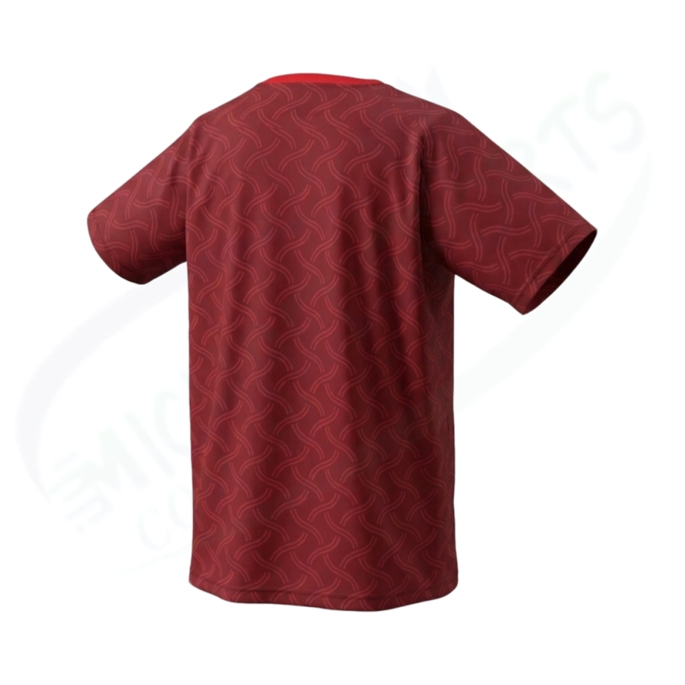 YONEX 16864EX UNISEX T-SHIRT-Smoke Red COLOR