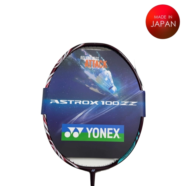 YONEX ASTROX 100ZZ Kurenai Color 4UG6 83g Pro Badminton Racket | Free Grip + Full Cover + Free Delivery